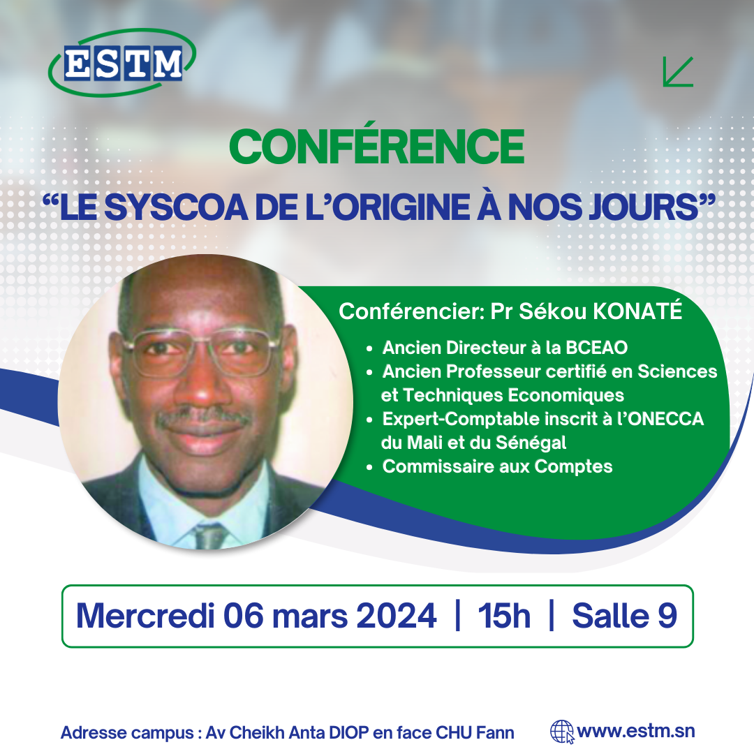 Conférence: Le SYSCOA, de l'origine à nos jours"