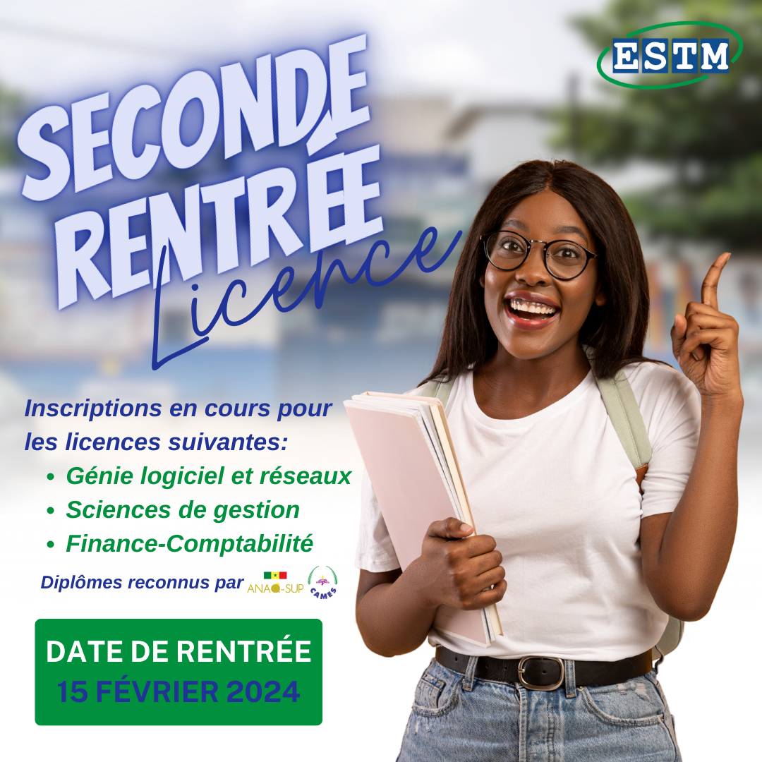 Seconde rentrée licence: inscriptions en cours