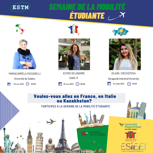 PARTICIPEZ À LA SEMAINE DE LA MOBILITÉ ÉTUDIANTE