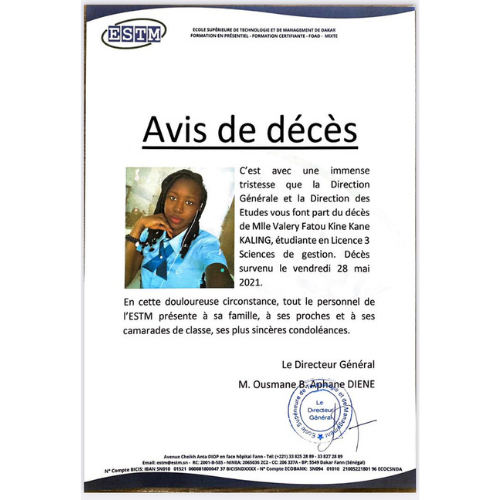 Avis de décès